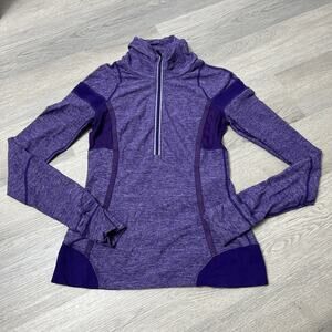 Lululemon Cold Hands Warm Heart 1/2 Zip Pullover size 6 Purple